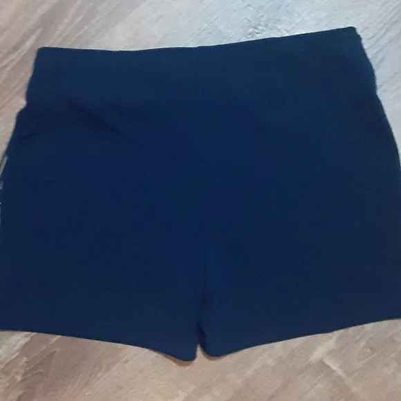 Navy High Waist Shorts - Picture 8 of 8